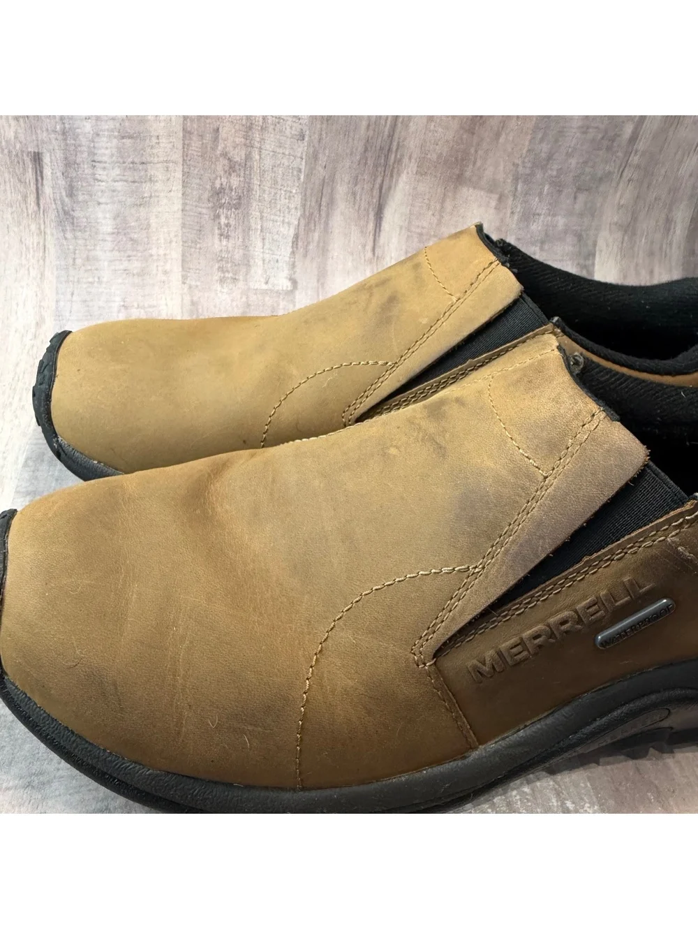 Merrell Jungle Moc J52927Z Men's 8.5 Nubuck Brown Slip On Comfort Shoes